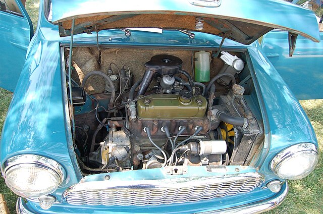 Fiche technique Austin Mini - moteur