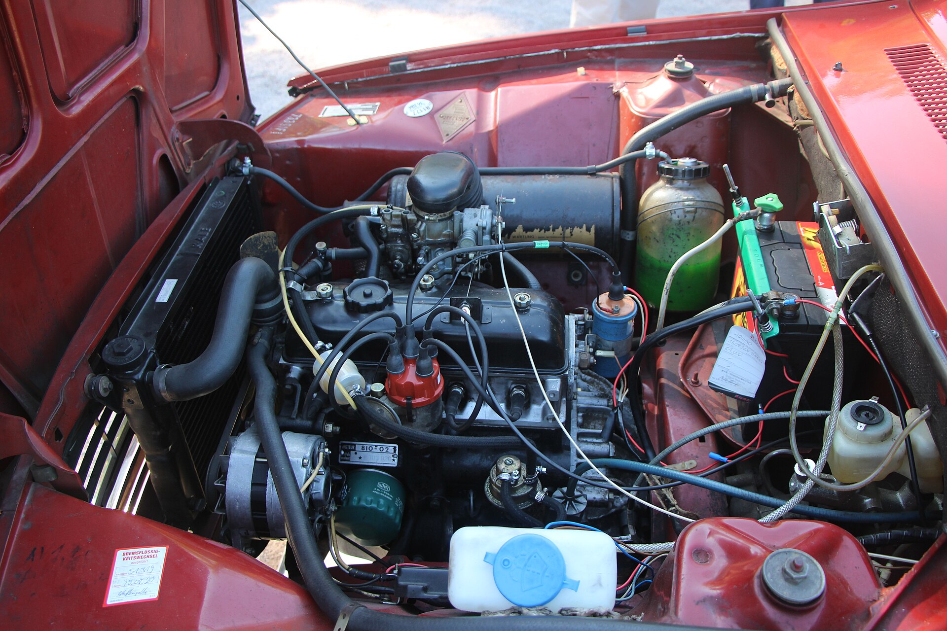 Fiche technique Renault 12 1300 TS - moteur